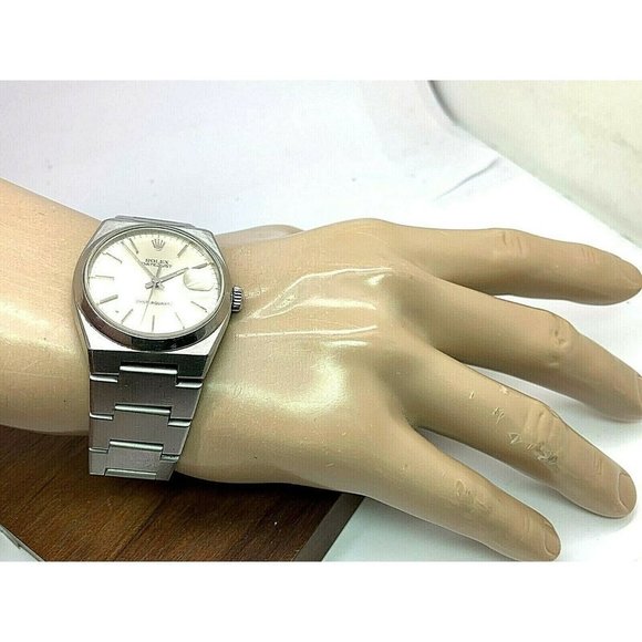 Rolex Men's Watch 17000 Oyster Quartz Datejust Vintage Swiss 36mm Silver… - Picture 5 of 14